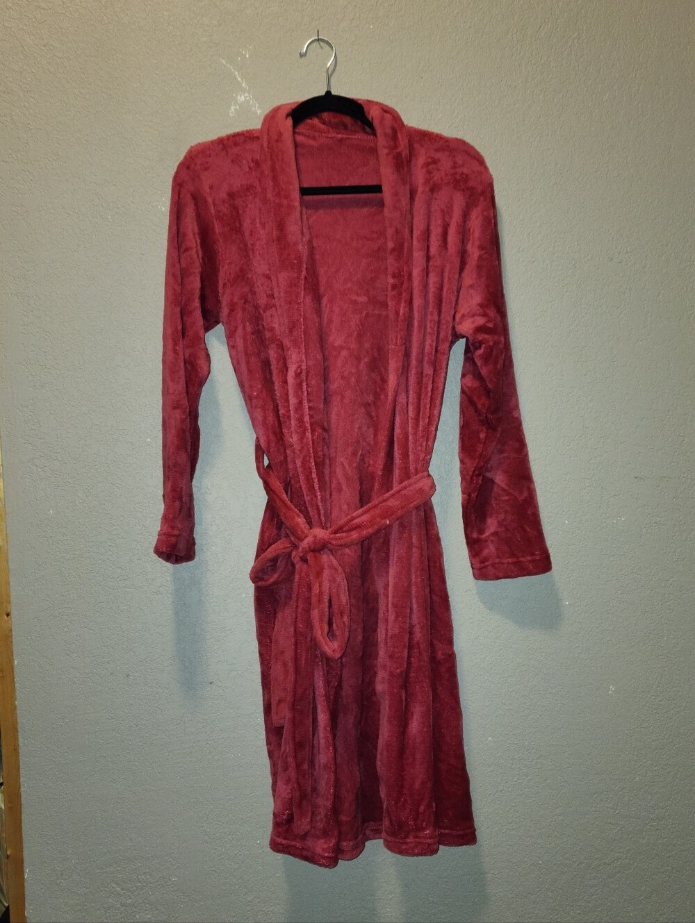 Plush Women's Coral Fleece Robe | Deep Rose \ Hot Pink | S-M